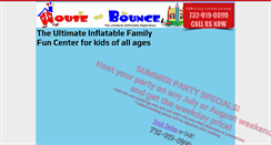 Desktop Screenshot of houseofbouncefun.com