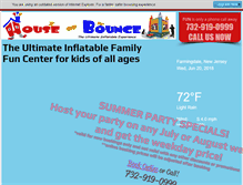Tablet Screenshot of houseofbouncefun.com